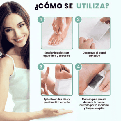 Parche Desintoxicante para Pies Kinoki Desintox - 30 Unidades.