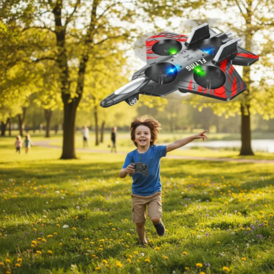 AeroStorm - Avión drone control remoto con acrobacias 360° y envío gratis